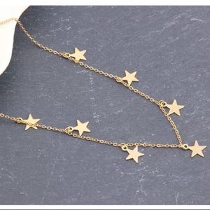 Cute Gold Star Necklace Choker